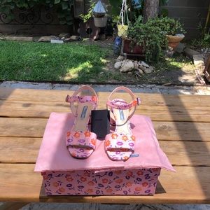 Prada floral sandals